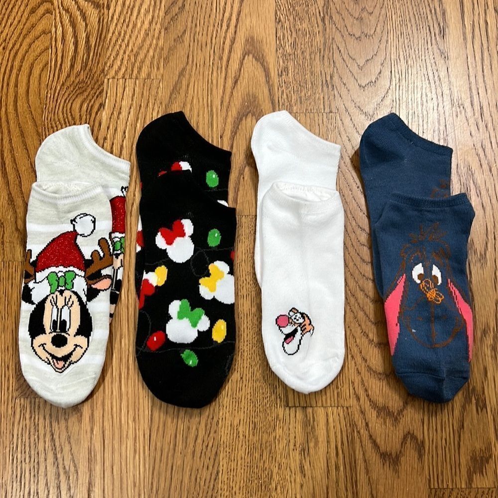 Disney Bundle Of 4 Footie Socks!